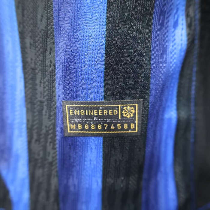 without Sponor Logo Player Version 2025-2026 Inter Milan Home Soccer Jersey Football Shirt