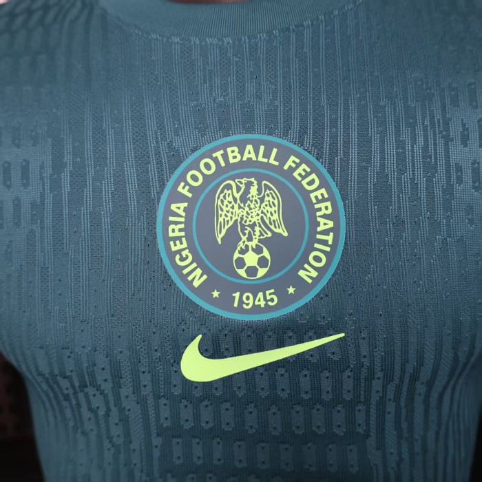 Player Version 2025 Nigeria Away Green Soccer Jersey Football Shirt