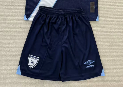 Fan Version 2025-2026 Guatemala Away Dark Blue Soccer Shorts Football Shorts