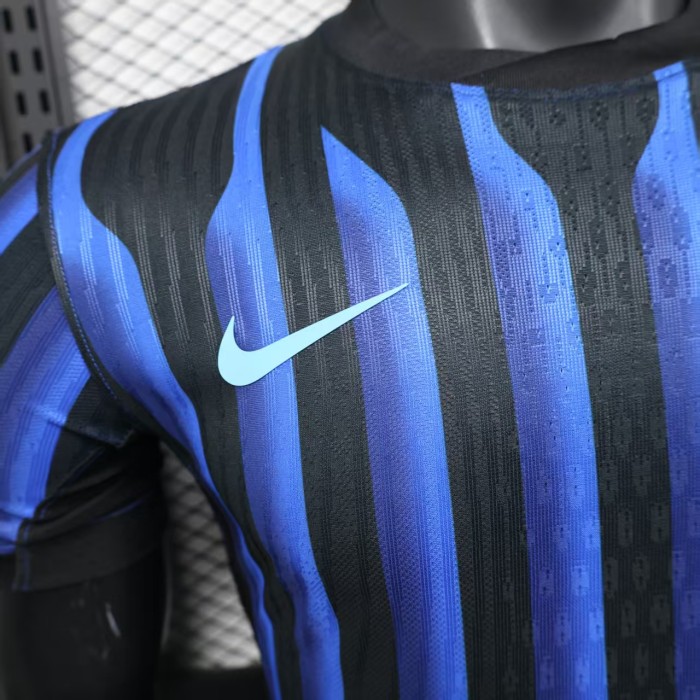 without Sponor Logo Player Version 2025-2026 Inter Milan Home Soccer Jersey Football Shirt