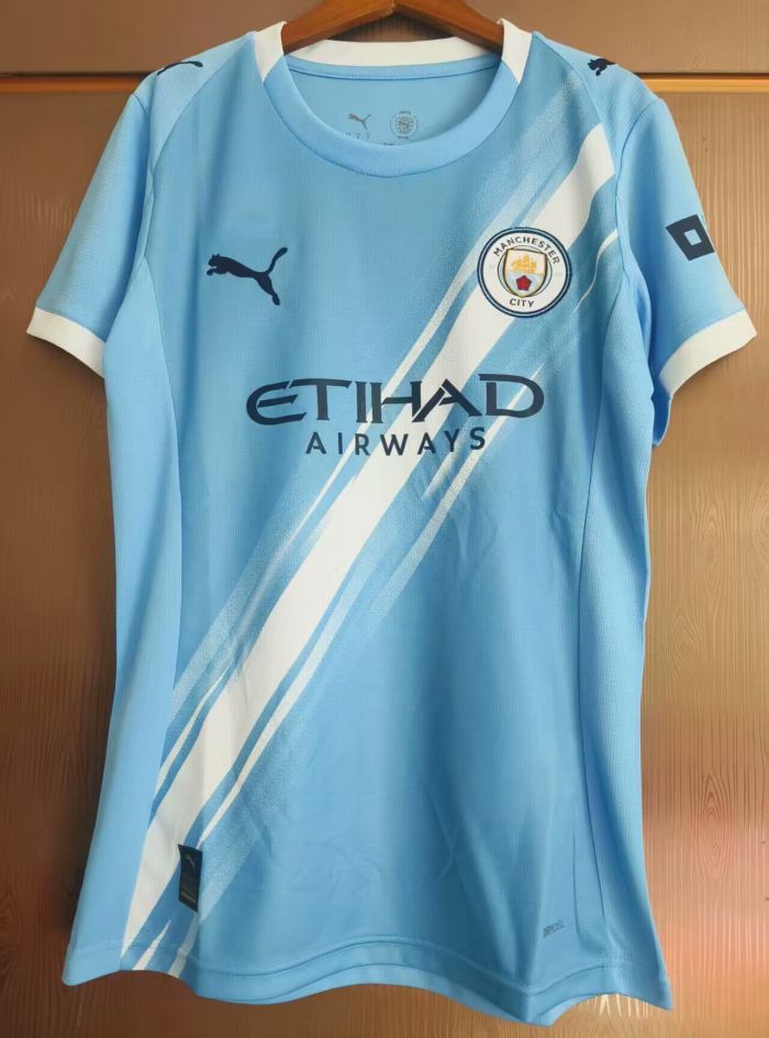 Women 2025-2026 Manchester City Home Soccer Jersey Girl Football Shirt
