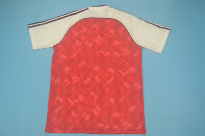 with EPL Patch Retro Jersey 1990-1992 Arsenal Home Soccer Jersey Vintage Football Shirt