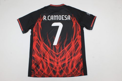 with Club World Cup 25 FIFA Patch Fan Version 2025-2026 Benfica R.CAMOESA 7 Black/Red Concept Edition Soccer Jersey Football Shirt