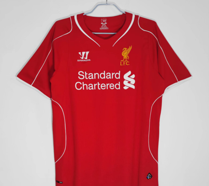 Retro Jersey 2014-2015 Liverpool Home Red Soccer Jersey Vintage Football Shirt