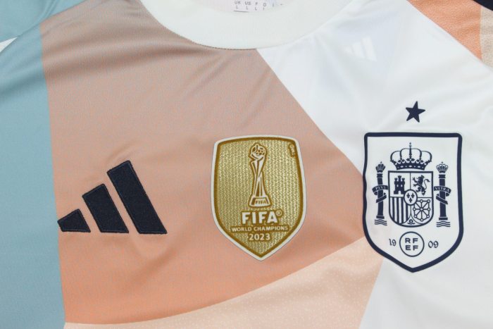 with Golden FIFA+Swizterland 2025 Patch Fan Version 2025 Spain Away Soccer Jersey España Camisetas de Futbol