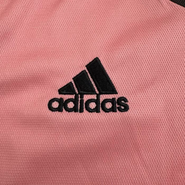 Retro Youth Uniform Kids Kit 2015-2016 Juventus Away Pink Soccer Jersey Shorts Child Football Set