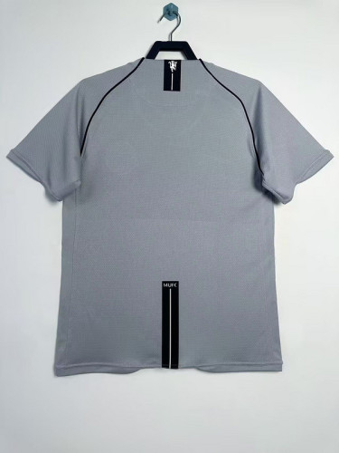 Retro Jersey 2007-2008 Manchester United Grey Goalkeeper Vintage Soccer Jersey