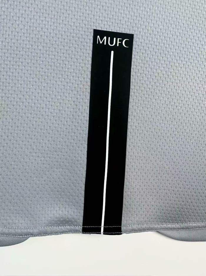 Retro Jersey 2007-2008 Manchester United Grey Goalkeeper Vintage Soccer Jersey