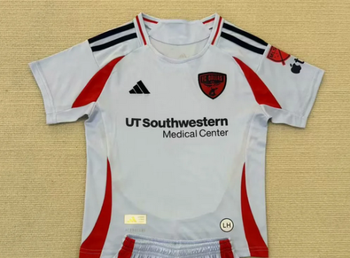 Fan Version 2025-2026 FC Dallas Away Grey Soccer Jersey Football Shirt