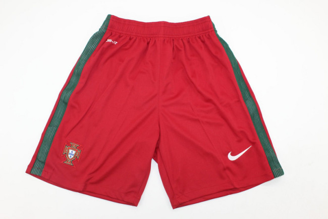 Retro Shorts 2016 Portugal Home Soccer Shorts Football Shorts