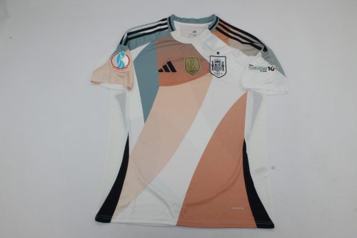 with Golden FIFA+Swizterland 2025 Patch Fan Version 2025 Spain Away Soccer Jersey España Camisetas de Futbol