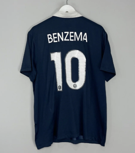 Retro Jersey 2014 France BENZEMA 10 Home Soccer Jersey Vintage Football Shirt