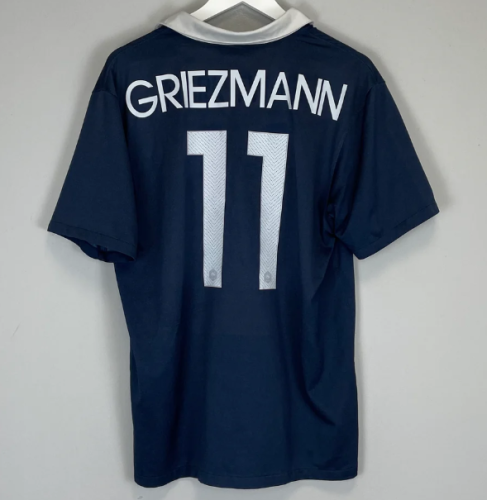 Retro Jersey 2014 France GREZMANN 11 Home Soccer Jersey Vintage Football Shirt