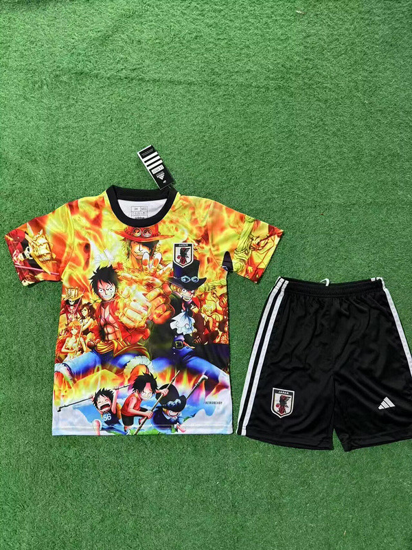 Youth Uniform Kids Kit 2025 Japan COMIC Soccer Jersey Shorts Child Football Set
