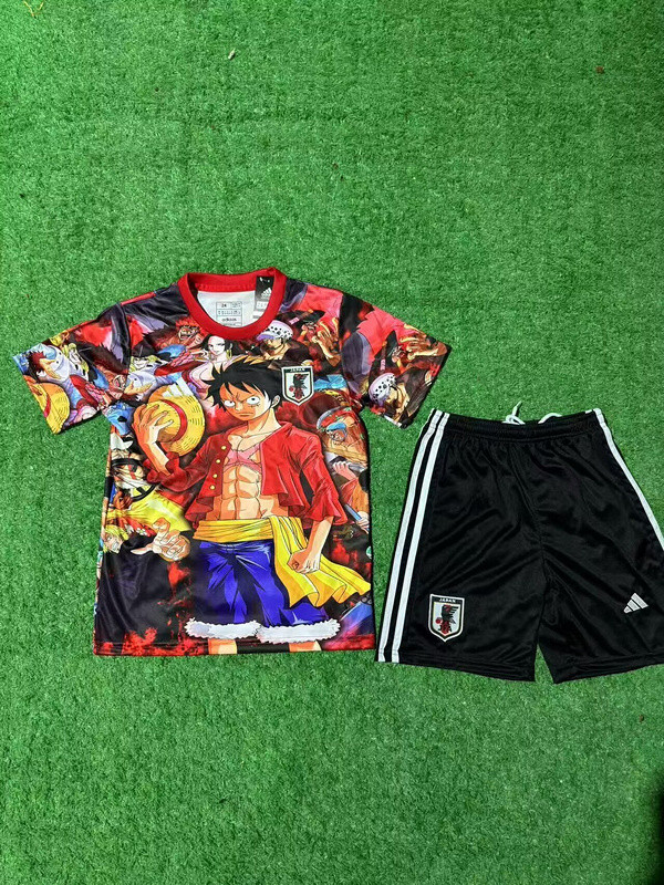 Youth Uniform Kids Kit 2025 Japan COMIC Soccer Jersey Shorts Child Football Set