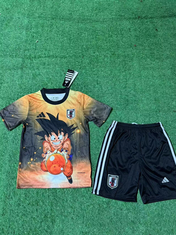 Youth Uniform Kids Kit 2025 Japan COMIC Soccer Jersey Shorts Child Football Set