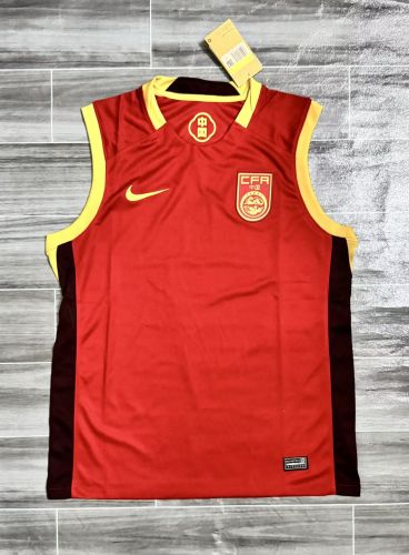 Fan Version 2025-2026 China Home Soccer Vest Football Shirt