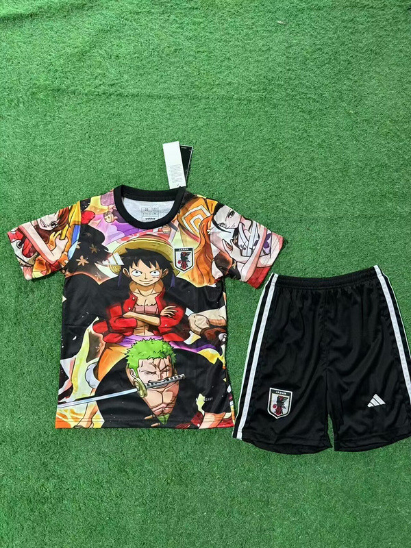 Youth Uniform Kids Kit 2025 Japan COMIC Soccer Jersey Shorts Child Football Set