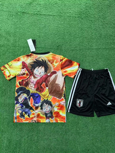 Youth Uniform Kids Kit 2025 Japan COMIC Soccer Jersey Shorts Child Football Set