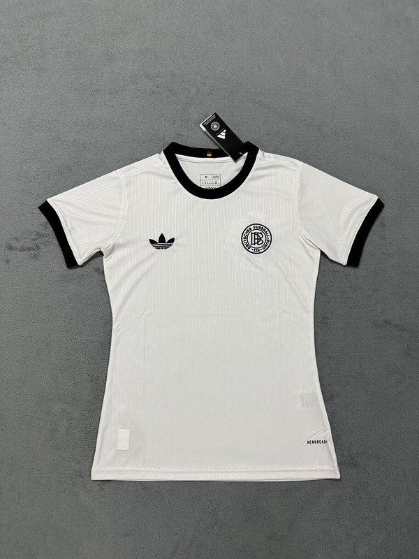 Women 2025 Germany 125th Anniversary Soccer Jersey White Girl Football Shirt