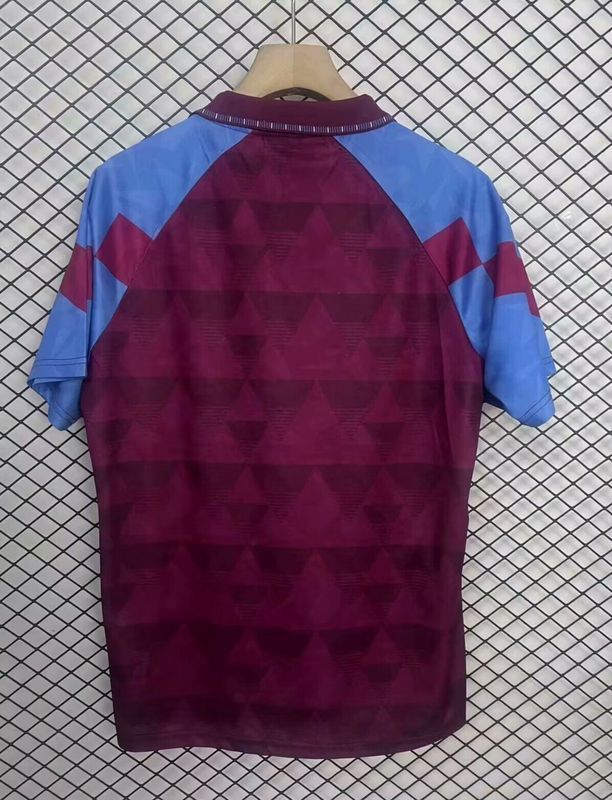Retro Jersey 1990 Aston Villa Home Soccer Jersey Vintage Football Shirt