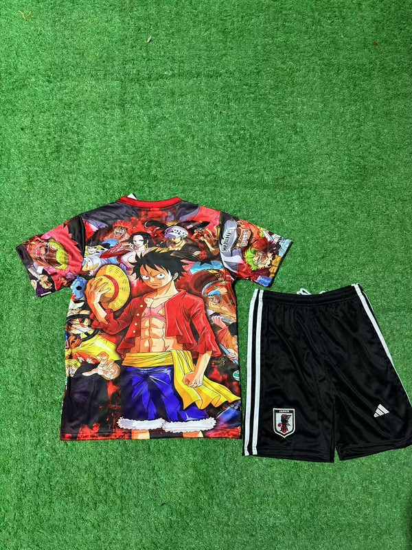 Youth Uniform Kids Kit 2025 Japan COMIC Soccer Jersey Shorts Child Football Set