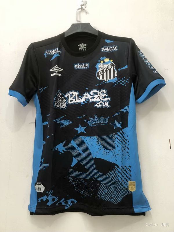 Player Version 2025-2026 Santos Black Special Edition Soccer Jersey Football Shirt