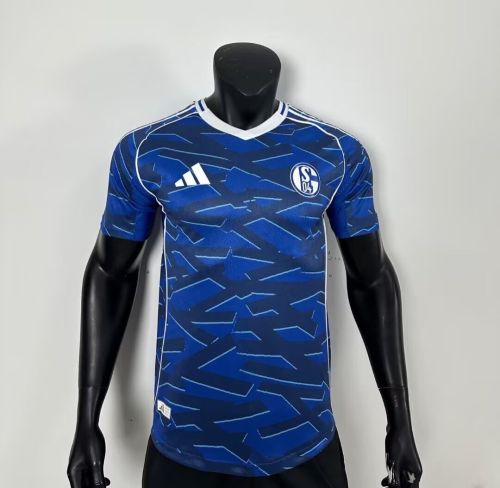 Player Version 2025-2026 Schalke 04 Home Soccer Jersey Football Shirt