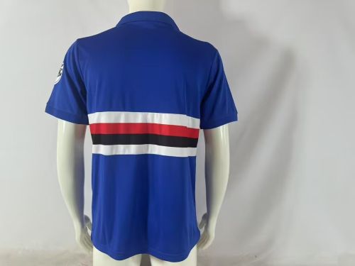 Retro Jersey 1984-1988 Sampdoria Home Soccer Jersey Vintage Football Shirt