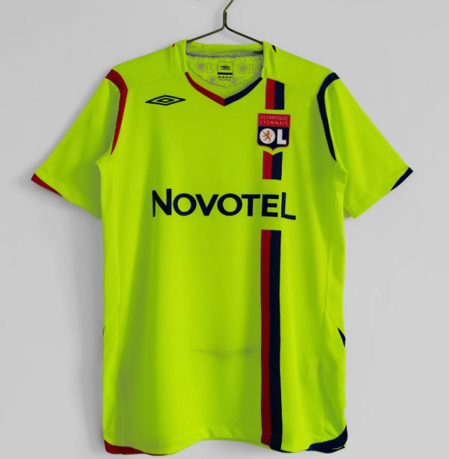 Retro Jersey 2008-2009 Lyon Third Away Green Soccer Jersey Vintage Olympique Lyonnais Football Shirt