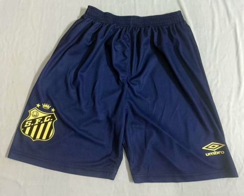 Fans Version 2025-2026 Santos Dark Blue Soccer Training Shorts Football Shorts