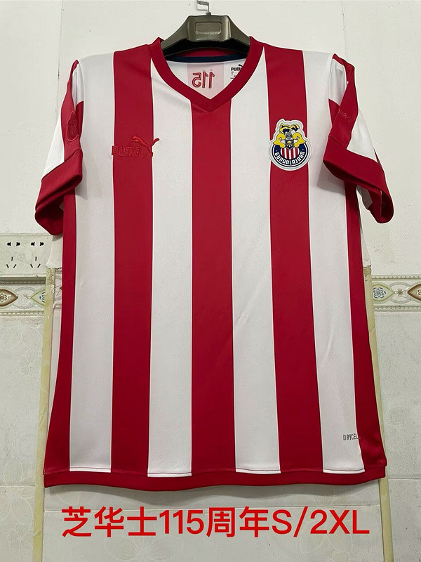 Fan Version 2025-2026 Chivas 115th Anniversay Soccer Jersey Football Shirt