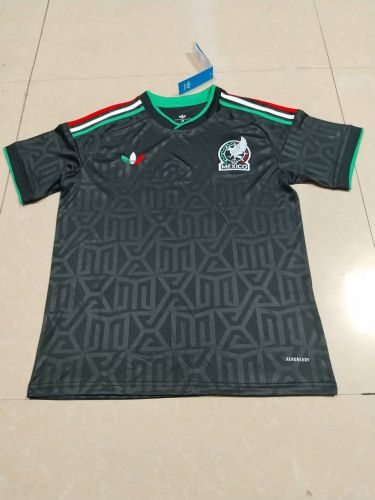 Fan Version 2025 Mexico Black Soccer Training Jersey Football Pre-match Shirt