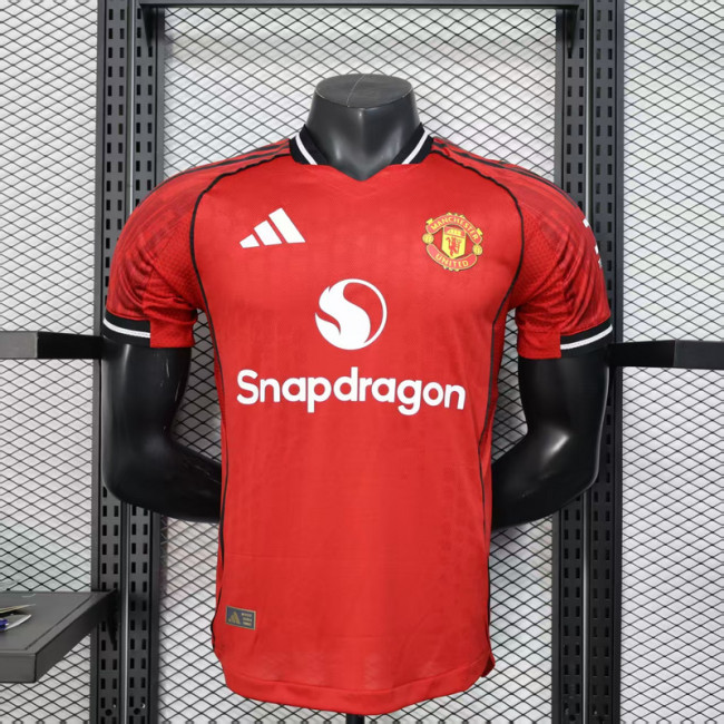 Player Version 2025-2026 Manchester United Home Soccer Jersey Man United Football Shirt