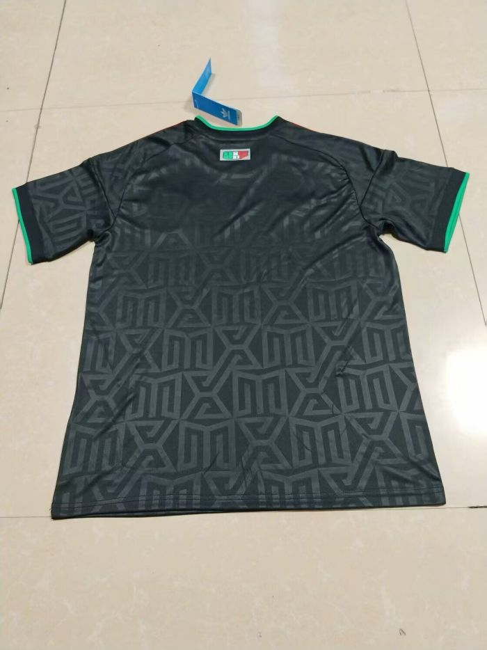 Fan Version 2025 Mexico Black Soccer Training Jersey Football Pre-match Shirt