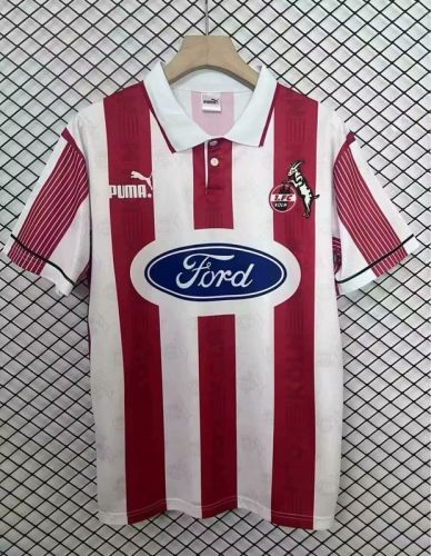 Retro Jersey 1995-1996 1. FC Köln Home Soccer Jersey Koln Fooball Shirt