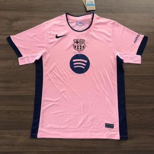 Barca Camisetas de Futbol Fans Version 2025-2026 Barcelona Pink Soccer Training Jersey
