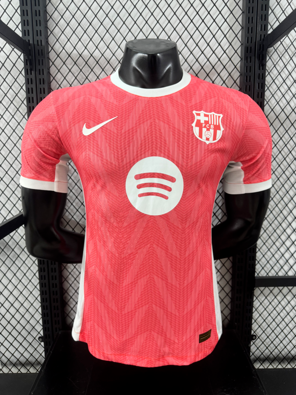 Barca Camisetas de Futbol Player Version 2025-2026 Barcelona Pink Soccer Training Jersey