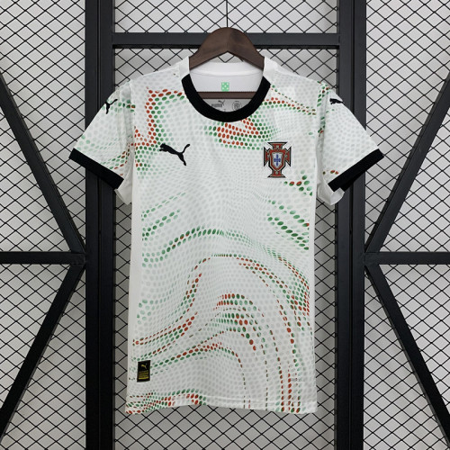 Women 2025 Portugal Away Soccer Jersey Girl Football Shirt