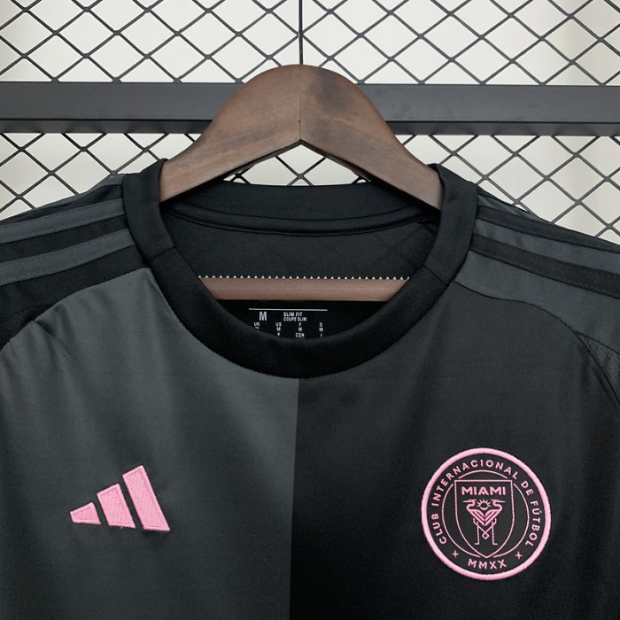 Women 2025-2026 Inter Miami Away Black Soccer Jersey Girl Football Shirt