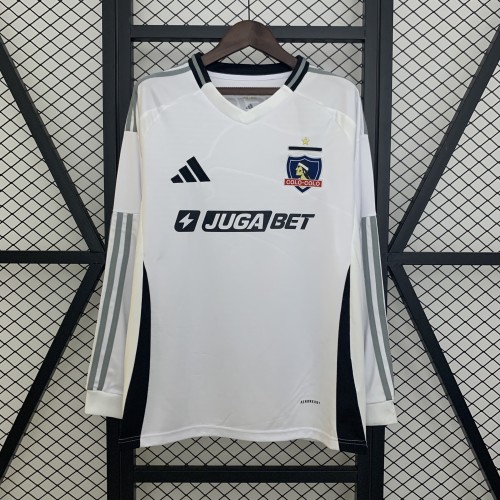 Long Sleeve 2025-2026 Colo-Colo Home Soccer Jersey Football Shirt