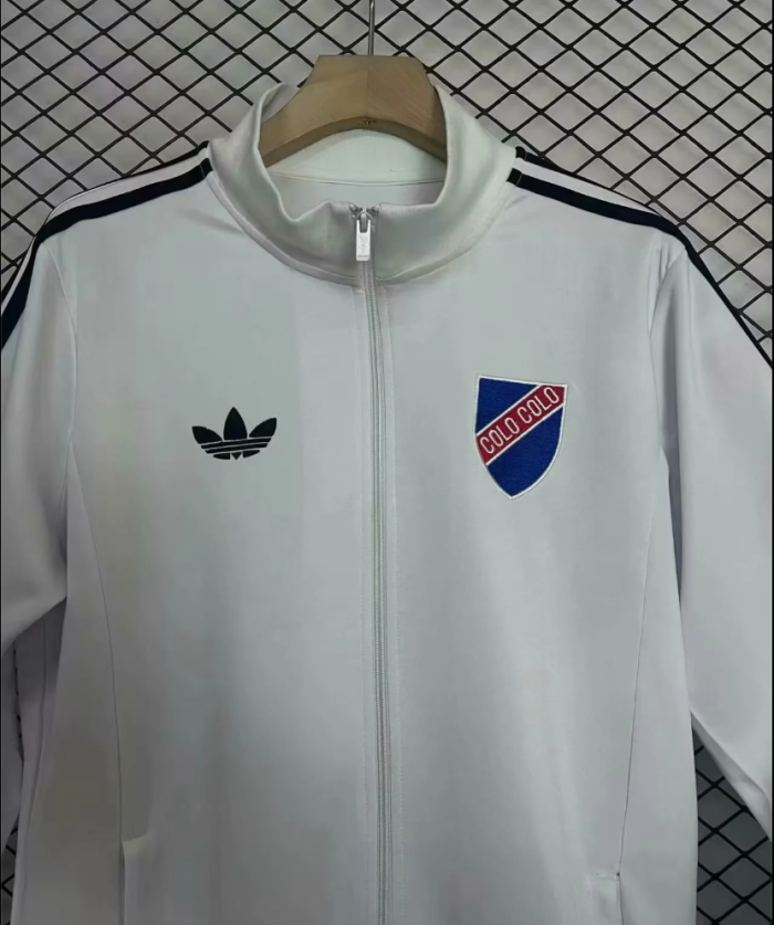 2025-2026 Colo Colo 100th Anniversary White Soccer Jacket Football Jacket