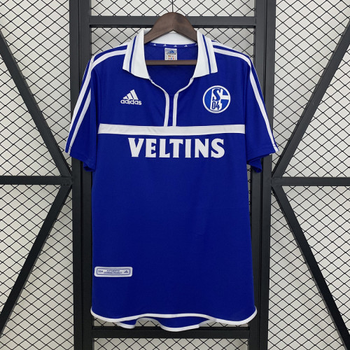 Retro Jersey 2001-2002 Schalke 04 Home Soccer Jersey Vintage Football Shirt