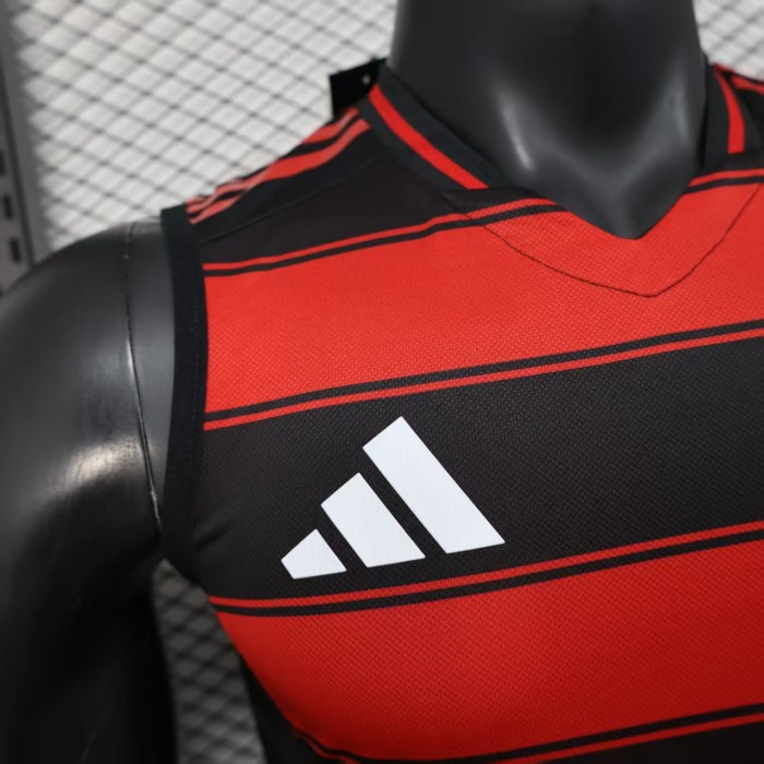 Fan Version 2025-2026 Flamengo Home Soccer Training Vest