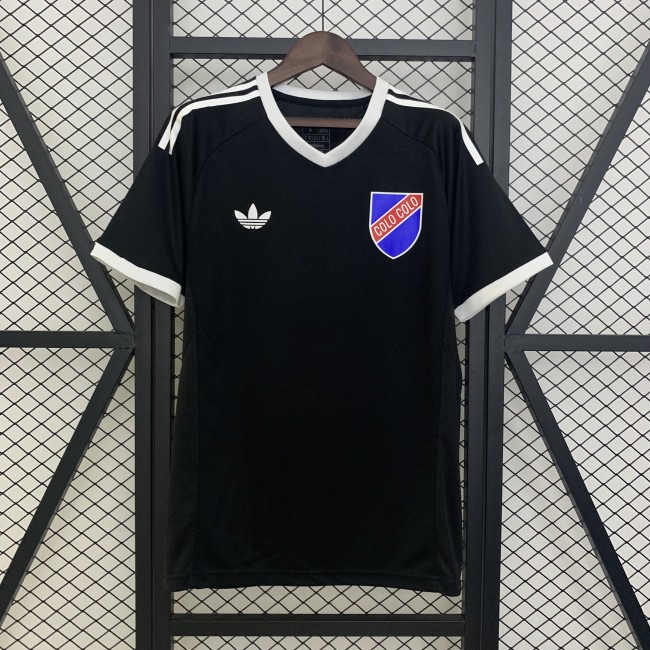 Fan Version 2025-2026 Colo-Colo 100th Anniversary Black Soccer Jersey Football Shirt