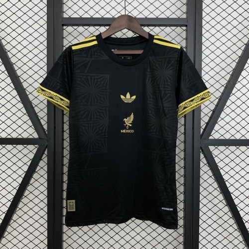 Women 2025 Mexico Black Special Edition Soccer Jersey Girl Football Shirt