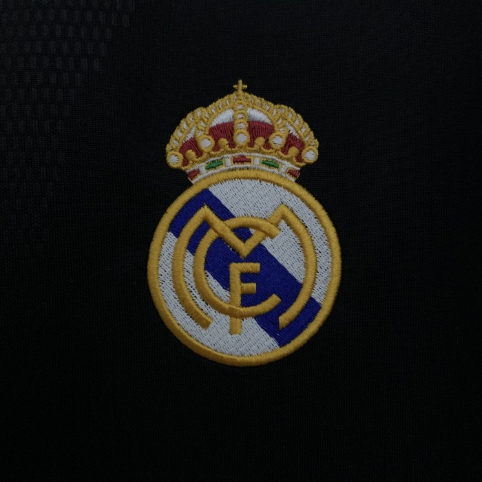 Retro Shirt 2001-2002 Real Madrid Away Black Vintage Soccer Jersey