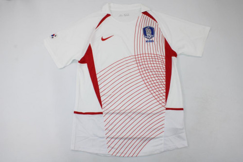 Retro Jersey 2002 South Korea Away White Soccer Jersey Vintage Football Shirt