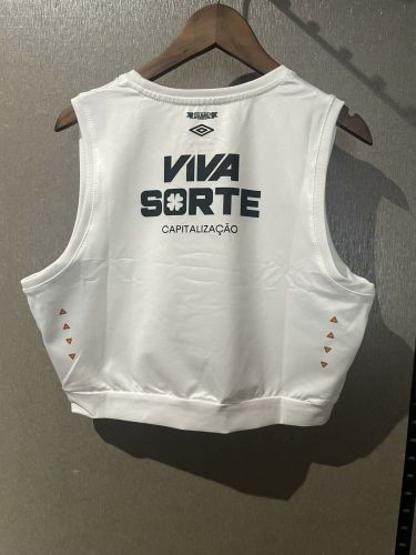 Women 2025-2026 Santos Home Soccer Yoga Vest Girl Football Jersey