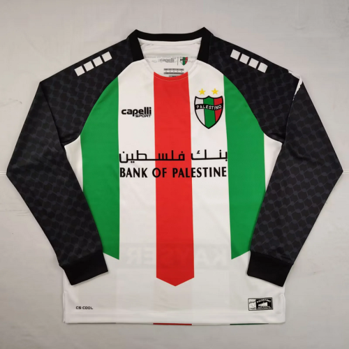 Long Sleeve Fans Version 2025-2026 Club Deportivo Palestino Home Soccer Jersey